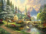 Dogwood Chapel by Thomas Kinkade